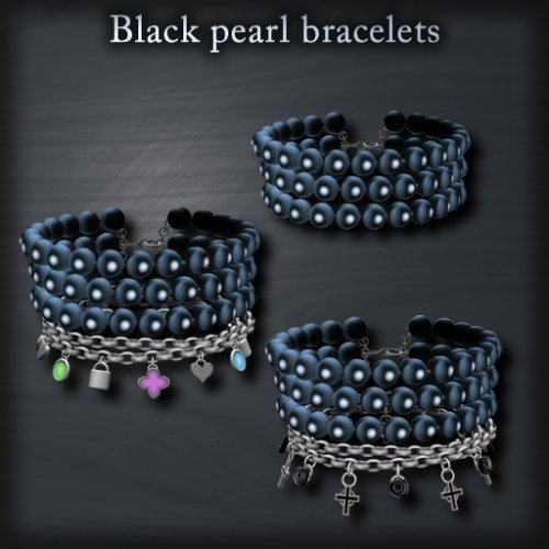 Black pearl bracelets
