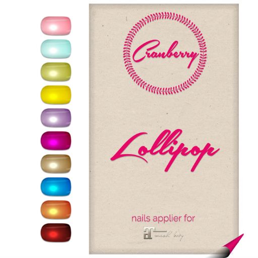 Cranberry Lollipop Nails Applier