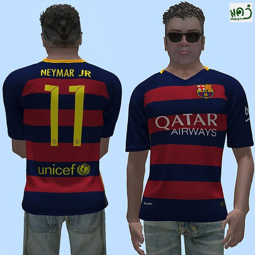 Second Life Marketplace - BARCELONA 15/16 NEYMAR 11 (MESH)