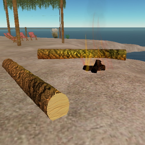 Logs and Campfire