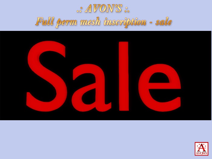 .: AVON'S :. Full perm mesh inscription - sale