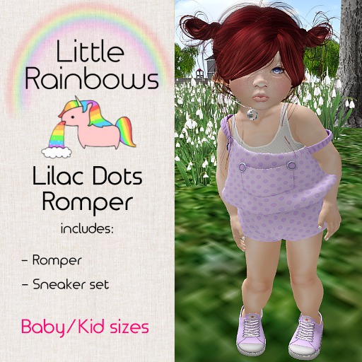 *LR* Lilac Dots Romper