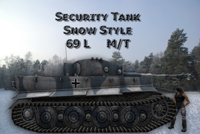 3d Tiger Tank Snow Style Security 3.2