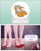  The Secret Store - Becky T-Strap Heels - Mustard 