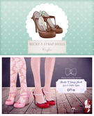  The Secret Store - Becky T-Strap Heels - Coffee 