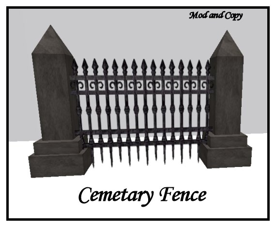 Cemetary Fencing Mod and Copiable
