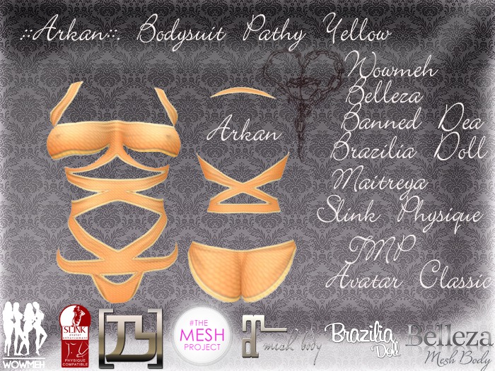 .::Arkan::. Bodysuit Pathy Yellow