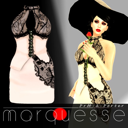 [Marquesse] Laced Suit Cream