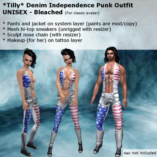 *Tilly* Independence Punk Outfit White BOX