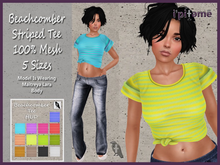 ~i~ Beachcomber Striped Tee & HUD (Wear To Unpack)