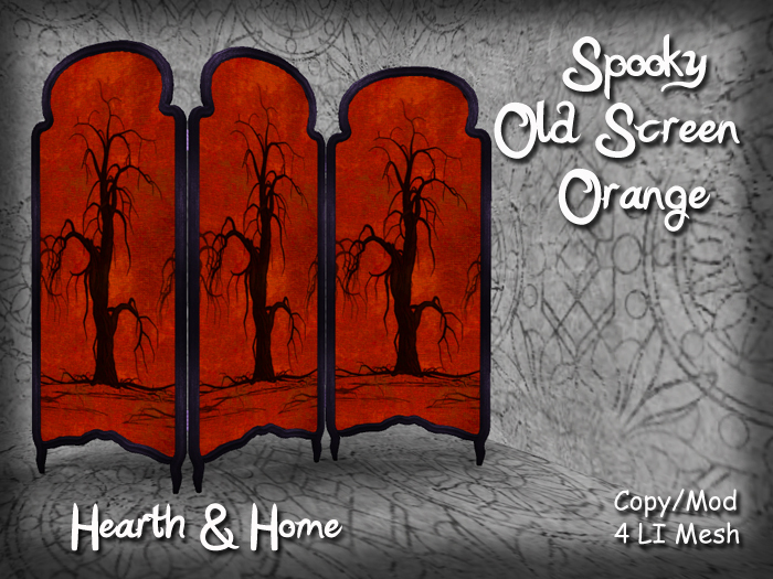 ~H&H~ Spooky Old Tree Screen - Orange