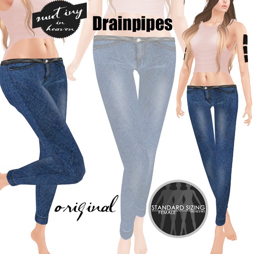 !MiH Drainpipe jeans black