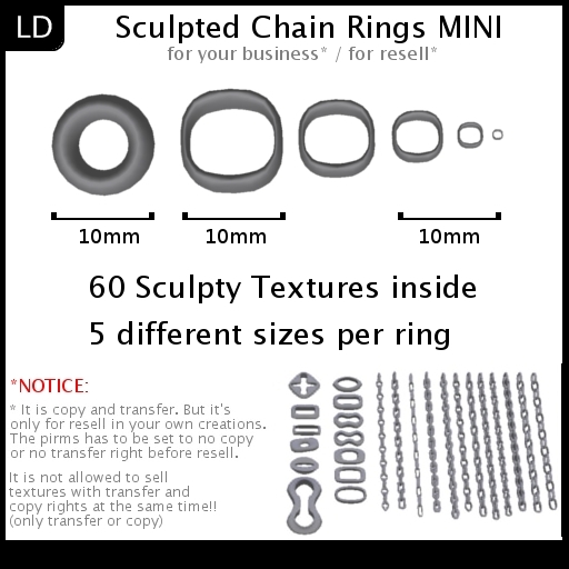 LD Sculpted Chain / Rings MINI