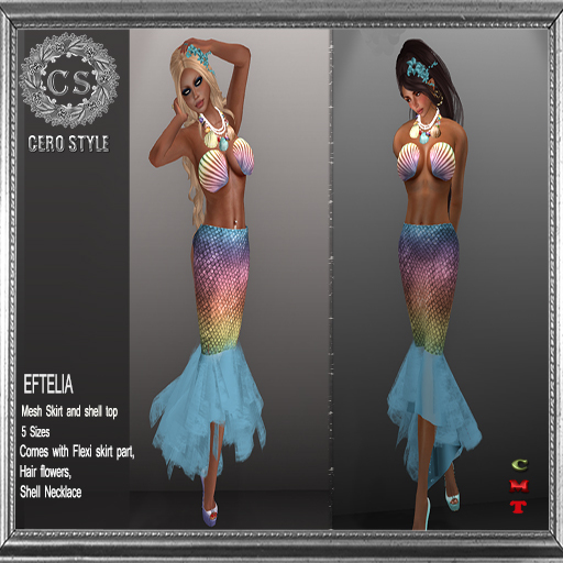 CERO STYLE Eftelia Mermaid Colorfull