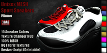 GAS [Unisex MESH Sport Sneakers Winner - 10 Colors w/HUD] Demo