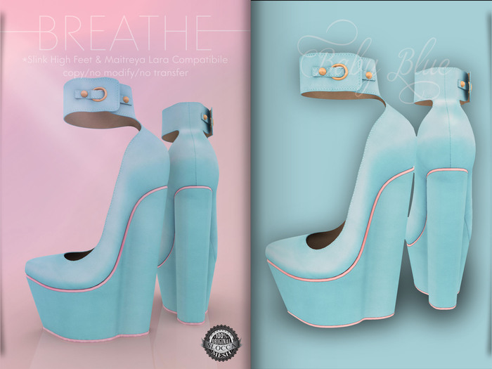 baby blue wedges