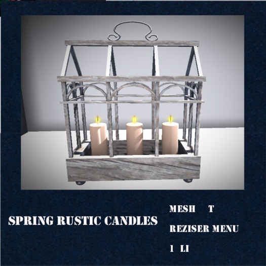 *KB* Spring Rustic Candles