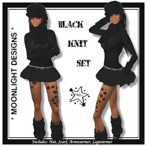 *MD* Black Knit Set - SALE -