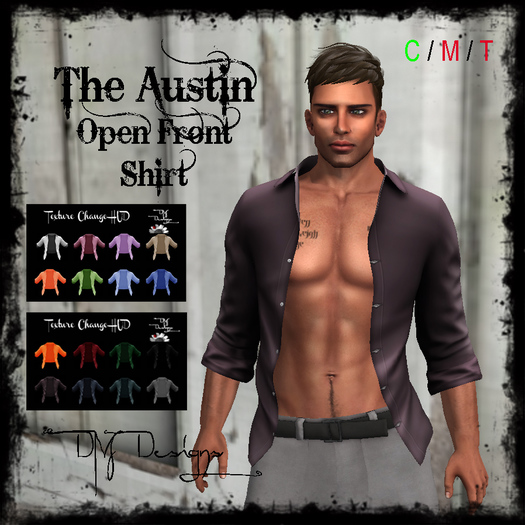 .::DM::. Austin Open Button Down Shirt - SOLID FATPACK