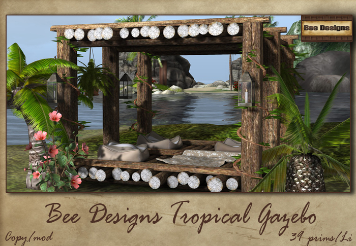.:Bee Designs:. Tropical Gazebo - box