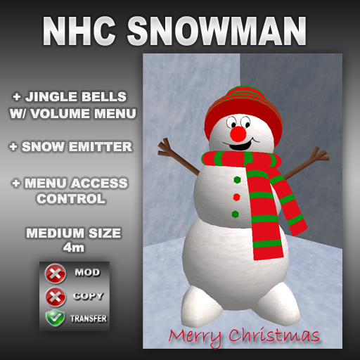 NAT CHRISTMAS SNOWMAN - HEIGHT 4m