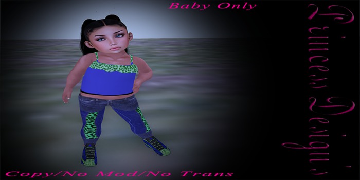 *PD* Blue & Green Cheetah Fit