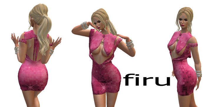 FIRU-Rigged Mesh Hernaly Dress GREEN