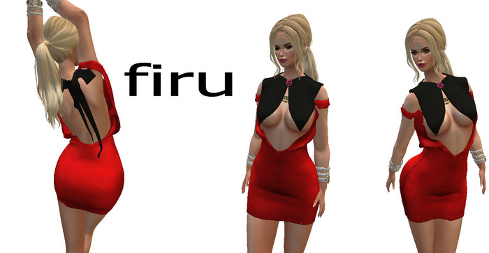 FIRU-Rigged Mesh Hernaly Dress REDD