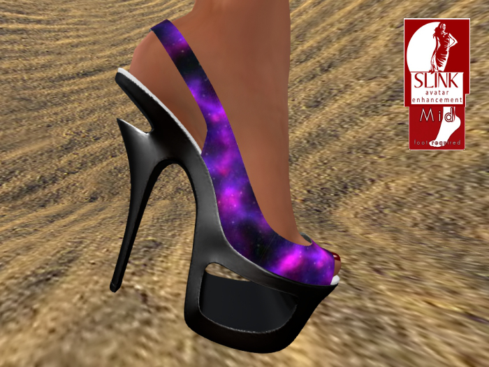 SP~"Fancy" Peeptoe Pumps - Nebula