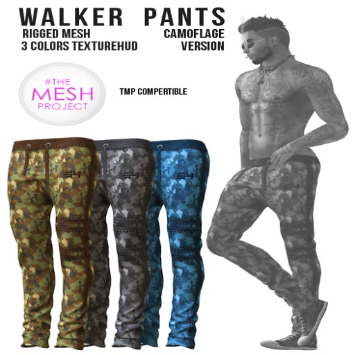 [CLuB54] WALKER CAMOFLAGE PANTS