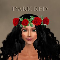 rose crown (dark red)