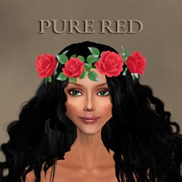 rose crown (pure red)
