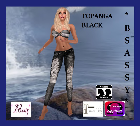 *BSASSY* TOPANGA BLACK