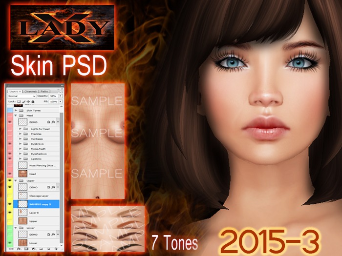 Lady-X-2015/ 3- Skin PSD