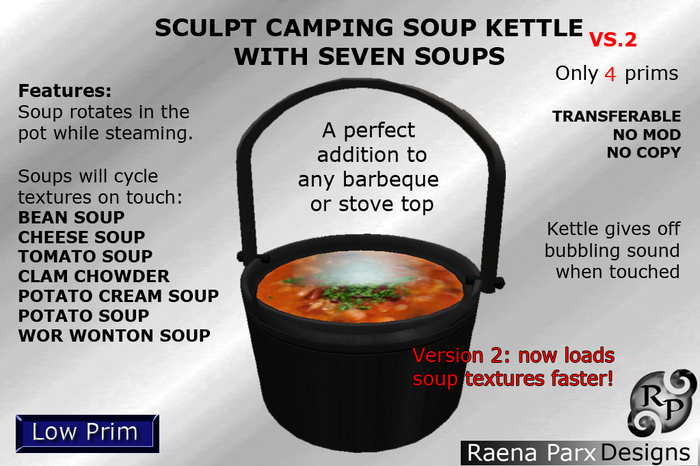 SCULPT CAMPING SOUP KETTLE v2 WITH SEVEN SOUPS - *RPD*