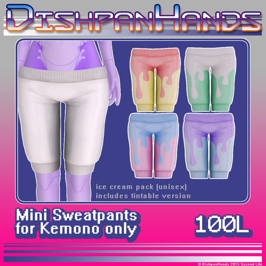 [DH] Mini Sweatpants - Ice cream pack