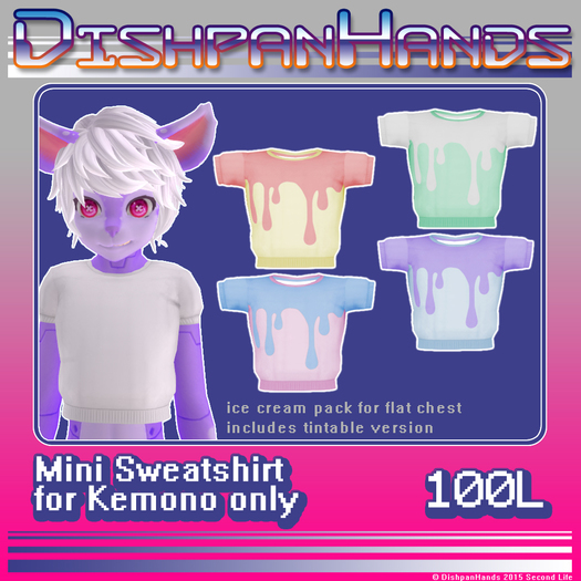 [DH] Mini Sweatshirt - Ice cream pack