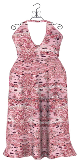 -Aura-Tessa Pink  Long Dress