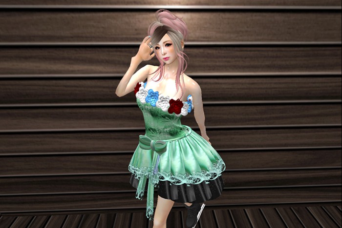 Ice skate green