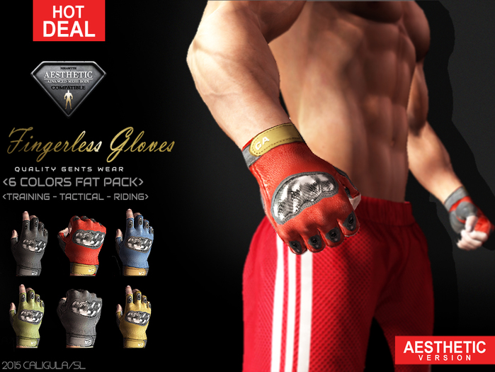 [CA] AESTHETIC FINGERLESS GLOVES FAT PACK