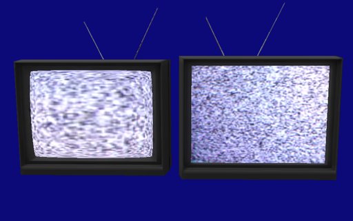 Animated Sculpted Haunted Static TV's