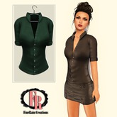 :: FineRain creations.::Elina Blouse Green