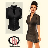 :: FineRain creations.::Elina Blouse Black