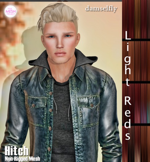 *~*Damselfly*~*Hitch Non-Rigged Mesh Light Reds