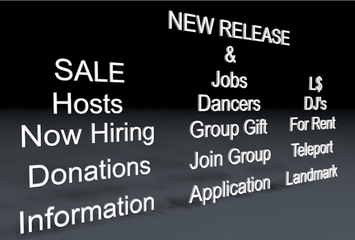 Arial Font Sign Fat Pack - Full Perm - w/maps