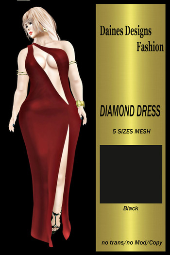 #GIFT#DIAMONDS DRESS black -mesh