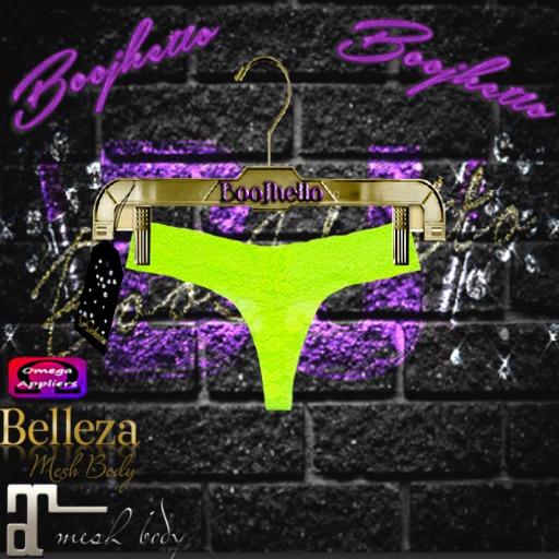 *PG* Neon lace thong