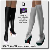 Blackburns Space Angel Over Knee Boots 