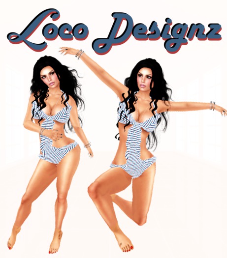 ::LD:: Green Pink Yellow Brown Polka Dot Bandeau Bikini [BOXED]