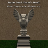 Statue Devil Hound Med